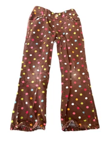 Gymboree 5T Girls Winter cheer 2012 cupcake cutie ruffle hem corduroy pants Dots - Picture 1 of 4