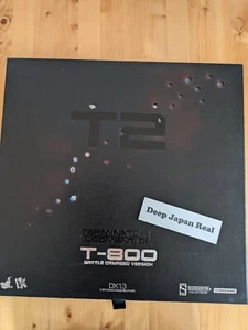 Hot Toys Terminator 2 T-800 Battle Damaged DX13 1/6 Limited Used Japan - Picture 1 of 13