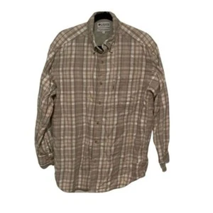 Camisa Columbia Vintage A Cuadros Blanco Tostado Exterior Informal Senderismo Aire Libre Grande - Imagen 1 de 5