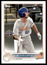 2022 Topps Pro Debut PD-177 JT Schwartz   St. Lucie Mets  Baseball Card