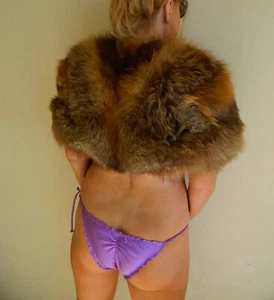 VINTAGE Couture 1920s-30s Original Two Headed Fox High Society Fur Stole - Picture 1 of 12