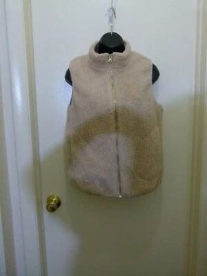 Mossimo Supply Co Women’s Full Zip Vest Beige Size S Small - Image 1 of 4