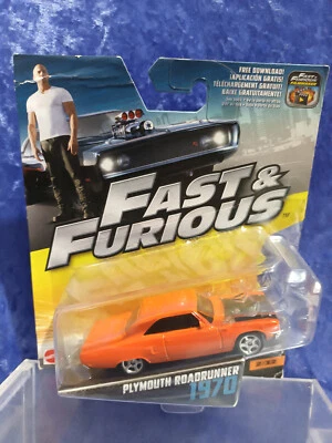 Mattel 1/55 Fast And Furious MOC 1970 Plymouth Roadrunner 2 of 32 - Image 1 of 3