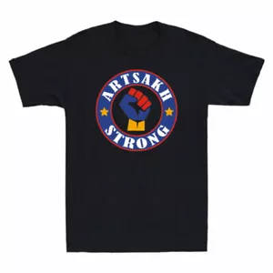 Men's Strong Tee Armenia Artsakh Artsakh Distressed T-Shirt Is Armenian Flag - Picture 1 of 7