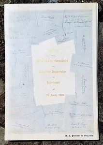MENU e INVITO - 21 aprile 1909 - YOKOHAMA Corps Consulaire & Autorites Imperiale - Picture 1 of 3