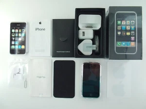 Apple iPhone 2g 8gb 1st Generation A1203 *Matching Box Complete Set VGC* OFFERS - Picture 1 of 23
