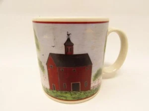 Barns by Sakura Mug Red Rooster Vane Barn b231 - Picture 1 of 2