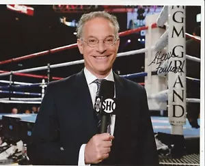 STEVE FARHOOD BOXING HOFer BROADCASTER AUTENTICO ORIGINALE 10x8 FOTO AUTOGRAFATA - Foto 1 di 2