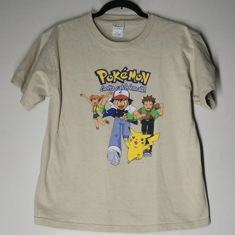 Camiseta De Colección 1999 Pokemon "Gotta Catch Em All" Juvenil Talla L Nintendo Pikachu  Foto 1 de 4