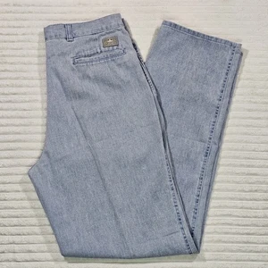 Pantalones Levi's Officer Corps para Hombres 34 x 34 Azul Denim Plisado Pantalones Hechos en EE. UU. De Colección - Imagen 1 de 14
