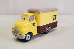 Disney Pixar Cars Race-O-Rama Dustin Mellows TS Deluxe Yellow Box Camion pressofuso - Foto 1 di 6