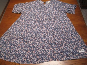 Knox Rose Cottagecore Country Peasant Boho Midi Dress Women Size XXL Blue Floral - Picture 1 of 14