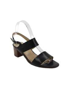 Barneys New York Mujer Cuero Correa al Tobillo Tacones Sandalias Zapatos Negro Talla 7 - Imagen 1 de 6
