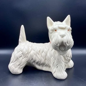 Vintage 1940s Large Ceramic West Highland White Terrier Scottie Dog 25cm Tall - Picture 1 of 9