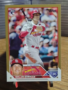 2023 Topps #16 Nolan Gorman Gold #/2023 - Picture 1 of 2
