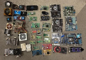 Steckkarten Netzteile Kühler Mainboards Computer PC Schrott DEFEKT - Bild 1 von 3