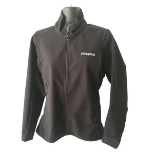 Patagonia Montage Deer Valley Park City Utah Black Softshell Zip Up Jacket XS - Picture 1 of 7
