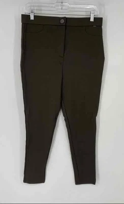 Guess Womens Brown Pockets Flat Front Skinny Leg Chino Pants Size Large - Image 1 of 4