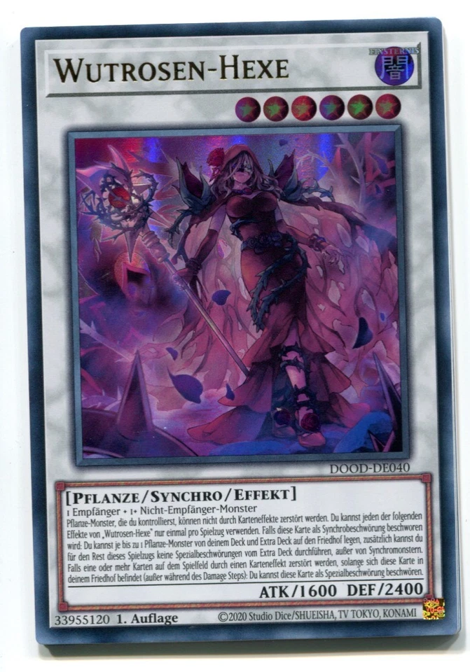 Yu-Gi-Oh! Wutrosen Hexe Ultra Rare DOOD-DE040 - Bild 1 von 1