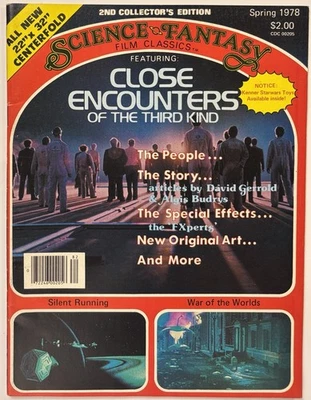 SCIENCE FANTASY FILM CLASSICS #2 (1978) Close Encounters w/Poster Star Wars NM - Image 1 of 4