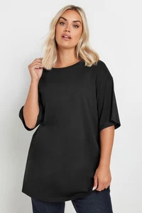 Yours Curve Women's Plus Size Longline Core T-Shirt - Picture 1 of 7