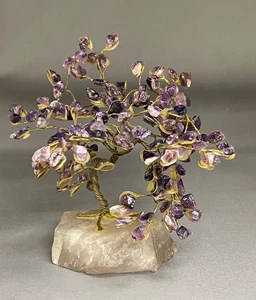 Vintage Amethyst Crystal Tree of Life on an Amethyst base Lovely! - Bild 1 von 16