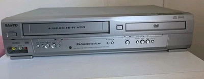Combo reproductor VCR/DVD Sanyo grabadora VHS DVW-7200 sin control remoto PROBADO      Foto 1 de 4