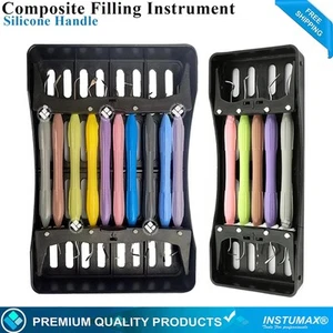 Conjunto de instrumentos de llenado compuesto dental herramientas para resina, rellenos laboratorio dentista - Imagen 1 de 4