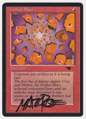 Signed Artifact Blast LP Antiquities Artist Mark Poole 1994 MTG Magic Vintage! - Image 1 of 2