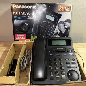 Panasonic 2 Line Telephone Digital Messaging System KX-TMC98-B Works Perfectly! - Photo 1/15