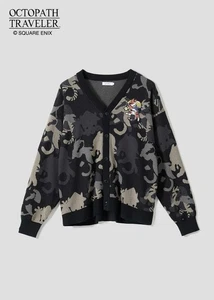 [Graniph] Bravely Default / Octopath Traveler Rare Monster Cardigan Black SS-XL - Picture 1 of 10
