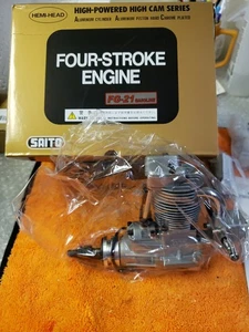 Saito Engine - Saito FG21  four stroke Gas engine - FG-21  RC Motor - New - Picture 1 of 21