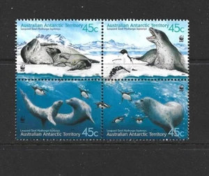 AUSTRALIAN ANTARCTIC TERRITORY - 2001 WWF SEALS - SCOTT L118 - MNH - Picture 1 of 1