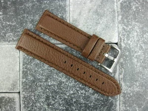 19 mm Büffelleder Armband braun Uhrenarmband Omega Speedmaster groß lang L x1 - Bild 1 von 4