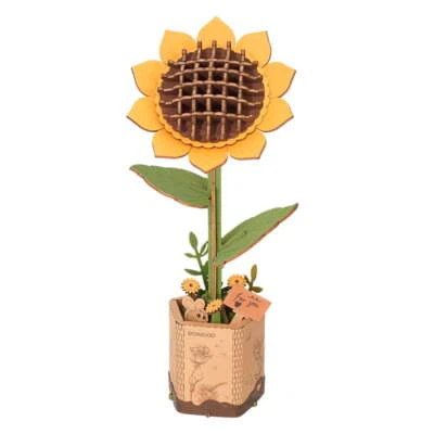 ROWOOD - Sunflower - DIY 3D Wooden Flower Craft Kit (TW011) - Image 1 of 3