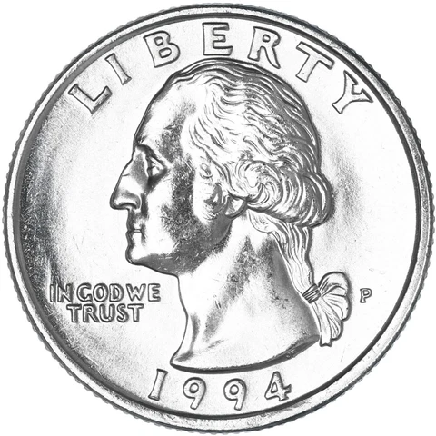 1994 P Washington Quarter BU US Coin Cover
