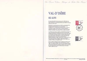 Document Philatélique 1er Jour : 29 1991 - Val d'Isère Ski Alpin - Picture 1 of 2