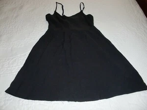 NWOT~Women's~DIVIDED by H&M~BLACK~STRAPPY~FIT & FLARE~VISCOSE~MINI Dress Size 0 - Picture 1 of 7