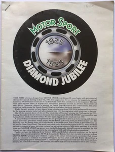 Motor Sport magazine Diamond jubilee 1925-1985 collection of supplements - Picture 1 of 7