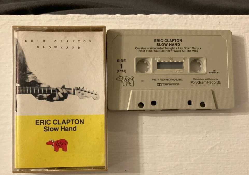 Eric Clapton slow hand cassette tape  - Image 1 of 1