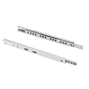 Schubladenauszüge paarweise Metall Teilauszug 17mm Schubladenschiene Nutmontage - Bild 1 von 45