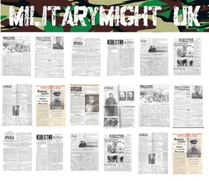 1 32 / 1 35 SCALE NEWSPAPERS WW2 SOVIET DIORAMA MODEL DECALS - Picture 1 of 1