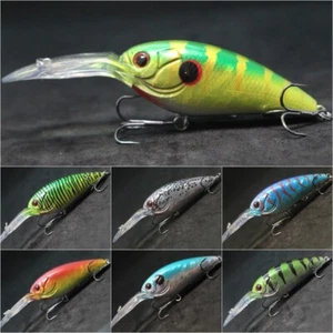 Crankbait Fishing Lures 4 1/2 inch 7/8 oz Tight Wobble Deep Diver C914 - Picture 1 of 100