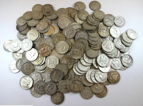 Franklin Coin Lot - CHOOSE HOW MANY 90% Silver Half Dollar Coins Collection Cover