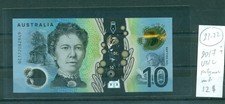  Australia  2017  UNC  10 Dollars  Bank Note.  Different  series  .See scan.