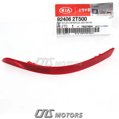 Fits 2014-2015 Kia Optima ⭐GENUINE⭐ REAR Bumper Reflector PASSENGER 924062T500 - Image 1 of 3