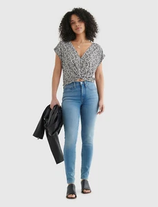LUCKY BRAND High Rise Bridgette Skinny Jean 7W15235 Valley Wind Light 2 26R 420 - Picture 1 of 11