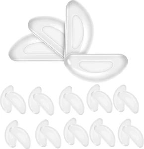 Silicone Eyeglass Nose Pads Sticky, Hypo-Allergenic Adhesive Nose Grips for Glas - Picture 1 of 12