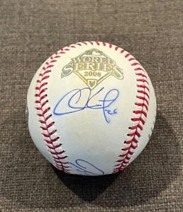 Chase Utley & Jayson Werth signed Autogramm 2008 Phillies World Series Baseball - Bild 1 von 5