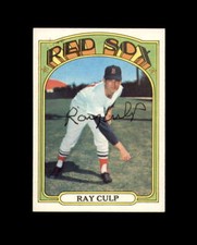 Ray Culp Hand Signed 1972 Topps Boston Red Sox Autograph